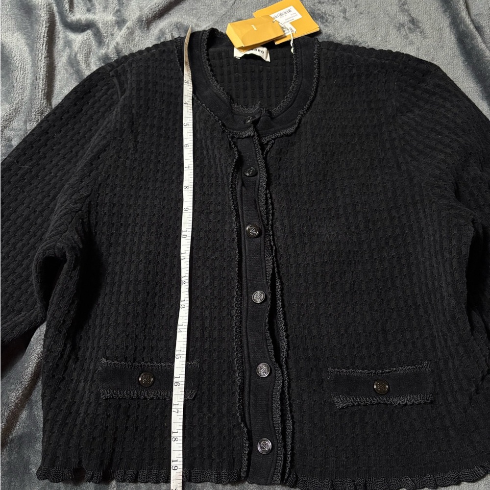 Sandro Black Textured Cardigan - Picture 11 of 13